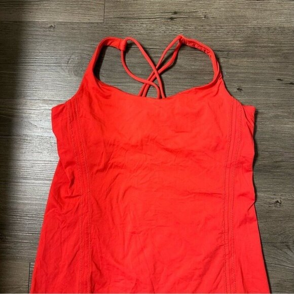 Lululemon Free To Be Tank Red Women's Red Tank Top Size 4 - Picture 5 of 10